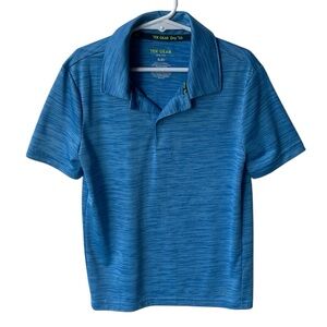 TEK GEAR BOYS DRY TEK BLUE SHORT SLEEVE POLO SIZE SMALL 8